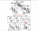 Rear Wheel Cylinder Brake Caliper Repair Kit For Pajero Montero V97W V98W 4605A484 4605B852