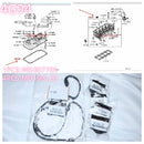 4G94 Valve Cover Cylinder Head Rocker Gasket Spark Plug Sealing Ring Fit For Pajero Pinin H76W H77W MD307705 MD198128 MD330542