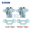Rear Gate Latch Striker Tailgate Lock for Mitsubishi L200 Triton Sportero Strada IV 2005-2015 6730A001 MN136711 MN136712