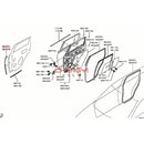1PCS Door Rubber Seal Doorpost Rubber Strip Fit For Outlander 13- GF7W GF8W 5755A443 5755A444 5755A567 5755A568