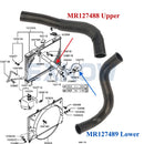 Upper Lower Radiator Hose for Mitsubishi L200 Triton K64T K74T 4D56 2.5D 1996-2007 MR127488 MR127489