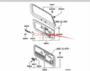Car Rear Tail Trunk Door Work Fix Tool Box For Pajero For Montero Shogun V31 V32 V33 V43 V45 MB621040 MB621043