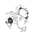 Air Conditioner Condenser Fan Motor And Shroud For Pajero Montero Shogun 3 4 III IV V63W V73W V77W V93W V97W MR500911