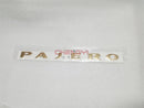 1PCS Spare Wheel Cover Logo Pajero Logo Fit For Pajero Montero Shogun V93W V83W V87W V97W 7415A151YB 7415A151HA