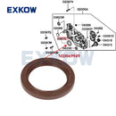5PCS Crankshaft Front Oil Seal for Mitsubishi Pajero Montero Sport Nativa L200 Triton L300 L400 Outlander Lancer Galant MD343563