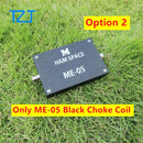 TZT ME-05 Blue/Black Shortwave Choke Coil 1-30MHz 100W Choke Ring with M Female Connector for FT-8 Interference Eliminating