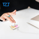 TZT O2L (White/Black) ZX (OSU) 2-Key Mini Keyboard Small Keyboard Custom Mini Keypad for Music and Games