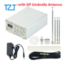 TZT TV-TX200 VHF/UHF Analog TV Transmitter Support HD/AV Input Analog Signal Transmitter with Telescopic/GP Umbrella Antenna