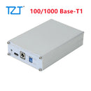 TZT LichTech 100Base-T1/100/1000 Base-T1 Media Converter 100Mbps Automotive Ethernet Converter w/ Status Indicator Light