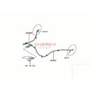 1PCS Rear Brake Cable Handbrake Pull Line Fit For Pajero Montero Sport KG4W KG5W KG6W KH6W KH8W 4820A187 4820A188