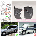 1PCS Rear Leaf Liner Tire Fender Car Mudflap For Pajero Montero Shogun V73W V75W V77W V78W MN146235 MN146236 MN117359 MN117360