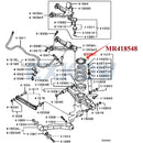 2PCS Rear Suspension Spring Upper Rubber Pad for Mitsubishi Pajero Montero Shogun 3 4 MK3 MK4 2000-2020 MR418548