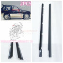 2PCS Window Weaterstrip Seals Window Mouldings For Montero Pajero V12W V23W V24W V25W V26W  MB669117 MB669118