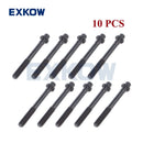 10PCS Cylinder Head Bolt for Mitsubishi Montero Pajero IO TR4 Pinin Lancer Colt L300 Galant Space Runner 4G93 4G94 MD164738