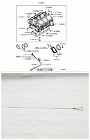 6G72 Engine Oil Dipstick Fit For Pajero Montero Shogun V73W V63W V87W V93W V97W MD368006 MD370103