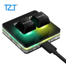 TZT O2L (White/Black) ZX (OSU) 2-Key Mini Keyboard Small Keyboard Custom Mini Keypad for Music and Games