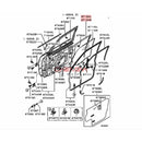 1PCS Glass Mud Channel Window Sealant Strip Fit For Pajero Shogun Montero V73W V93W V97W 5705A219 5705A220 MR436791 MR436792