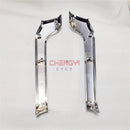 1PCS Garnish,Front Bumper Side Chrome Strip Cover Fit For Pajero Montero Shogun IV V93W V87W V97W 6407A121 6407A122