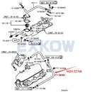 6G72 3.0L Water Pump Water By-Pass Pipe Radiator for Pajero Montero Shogun L146G 2 MK2 V13 V23 V33 V43 1982-2004 MD132760