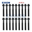 18PCS Cylinder Head Bolt for Mitsubishi Triton L200 IV KA4T KB4T 4D56 2.5L 2005-2015 1005B373 1005A327
