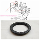 1PCS Rear Axle Spring Rubber Pad Susp Spring Upr For Pajero Montero Sport K96W KH6W KG5W KS5W V23W V45W MR491949 4140A567