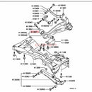 Rear Suspension Steering Arm Bushing Rubber Sleeve For Outlander CR5W CR6W CS3W CS6W CU4W CU5W 4120A001 MR519127
