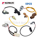5PCS T/F Gearshift 4WD Lamp Switch for Mitsubishi Montero Pajero IO Pinin 1996-2001 MR388764 MR388765 MR399237 MB837105 MR399238