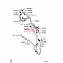 Heater Water Pipe Heat Vent Rubber Pipe Heater Hose For Pajero Montero V93W V97W 7805A104 1 Set