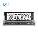 TZT VCK0658AL VFD Clock Vacuum Fluorescent Display WiFi Clock USB Power Supply with Frosted Aluminum and Acrylic Shell