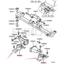 Crossmember Engine Mounting Cushion for Mitsubishi Montero Pajero IO TR4 Pinin H67 H76 H77 4G93 4G94 1996-2001 MR510312 MR510313