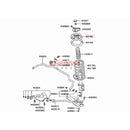 1PCS Front Shock Absorber Spring Upper Seat Top Cover Fit For Pajero Montero IO Shogun Pinin TR4 H76W H77W MB518147