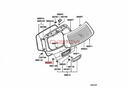 Tailgate Door Rubber Seal Doorpost Rubber Strip For Outlander CU2W CU4W CU5W MR487749
