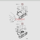 1PCS Rear Fog Light Rear Bumper Lamp Signal Tail Light Reflector For Pajero Montero V73W V75W V77W 2003-2007 MN133775 MN133776
