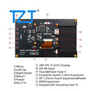 TZT MPI7010 7-inch HDMI-compatible IPS Display 1024x600 Support USB Dimming Function for Raspberry Pi