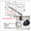 Repair Kit For Front Axle Shaft Ball Cage Dust Boot For Pajero Montero Sport V31 V33W V43W V63W V73W V75W V78W MR528639 MR528709