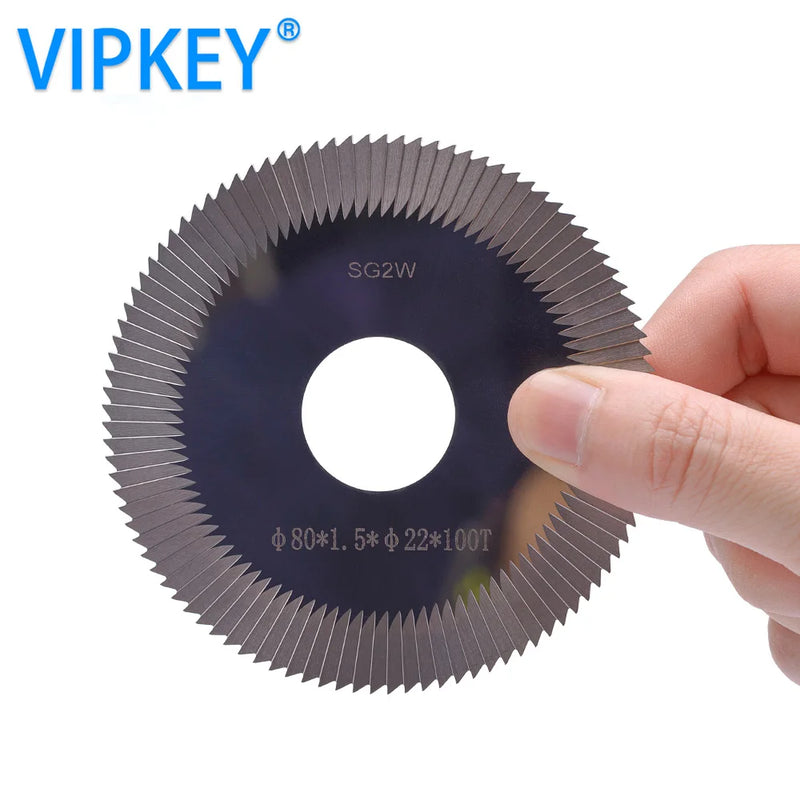 SG2W Carbide tungsten steel 80*1.5*22mm*100T key cutter saw blade mini circular saw use for SLICA ,OPERA, TECHNICA  Key  machine