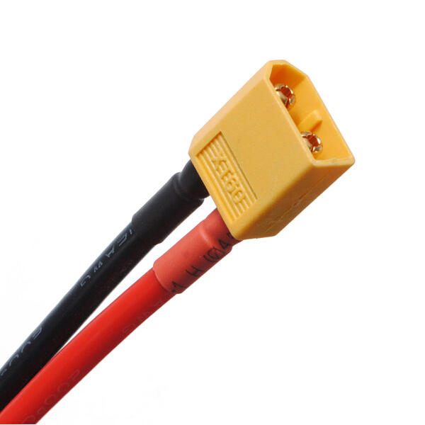 2PCS XT60 Male Plug 12AWG 10cm With Wire