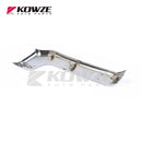Car Front Bumper Side Garnish For Mitsubishi Pajero Montero 4 MK4 2015-2018 Chrome Trim Molding Decorative Cover Accessories