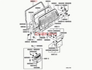 Tailgate Door Rubber Seal Doorpost Rubber Strip Fit For Pajero Montero IO Shogun Pinin TR4 H76W H77W MR365118