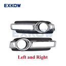 Front Bumper Lamp Cover for Mitsubishi Pajero Montero 4 MK4 V80 V90 2015 2016- 6400G121 6400G122 Fog Lamp Cover