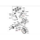 6G74 675 Engine Crank Bearing Bush Connecting Rod Bush Thrust Plate For Pajero Montero V45W V77W V97W 1052A354 MD311930 1052A389