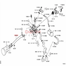 Water Pump Iron Pipe Thermostat Cooling Water Pipe For Outlander CW4W CW5W CY4A GA2W GF7W GF8W GK2W 1310A058