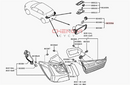 Rear Bumper Bar Lamp Rear Fog Lamp Stoplight Fit For Outlander ASX GA1W GA2W GA6W HA4W 8337A092