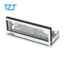 TZT VCK0658AL VFD Clock Vacuum Fluorescent Display WiFi Clock USB Power Supply with Frosted Aluminum and Acrylic Shell