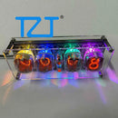TZT EI427 | QS27 4-Bit Glow Tube Clock Plug-in Type Nixie Tube Clock Base with Mini Speaker and WiFi Function