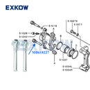 2PCS Front Brake Pin Bolt for Mitsubishi L200 Triton Pajero MK2 Montero Sport Nativa I Lancer Outlander L400 MB618227 MB618228