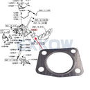 4D56 T/C Exhaust Gas Inlet Hole Gasket for Mitsubishi L200 Triton K74 PajeroV24 V44 V64 Montero Sport Nativa K94 2.5D MR571366