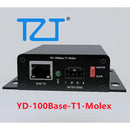TZT YD-100Base-T1 Basic Version/YD-100Base-T1-Molex 100Mbps Automotive Ethernet Converter Media Converter w/ Two Power Ports