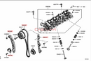 4J12 Engine Timing Kit Timing Gauge Chain Guide Tensioner For Outlander GF7W GF8W 1141A028 1140A062 1140A074 MN183894 MN183902
