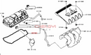 4J11 4J12 Rocker Cover Gasket Engine Valve Cover Gasket For Outlander CX6A CY6A GA4W GA9W GF7W GF8W 1035A698